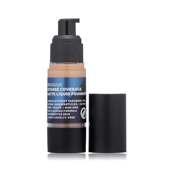 Omiana Cosmetics Foundation Intense Coverage Liquid Foundation - Mica-Free, Talc-Free, & More!